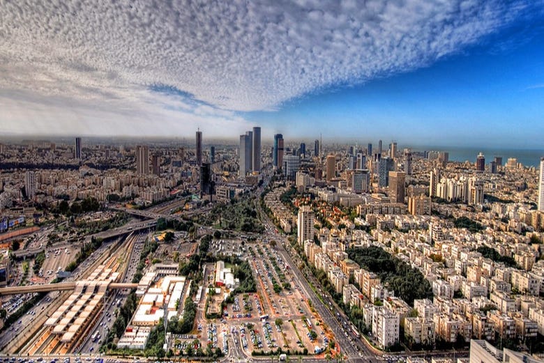 Vistas aéreas de Tel Aviv
